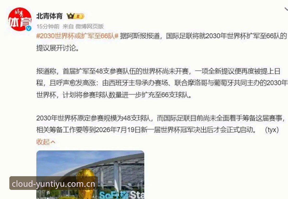 云体育安卓下载 2030年世界杯扩军至66队完整指南:中国男足迎来历史性机遇,云体育平台带你全程解读